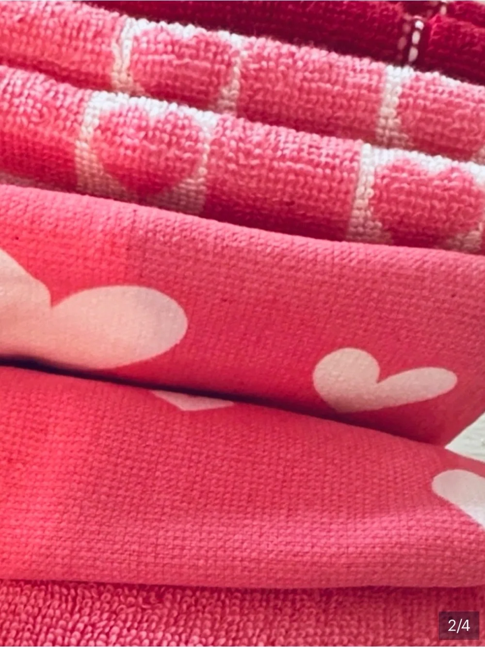8 Pack Colorful  Heart Kitchen Towel Set By Member’s Mark NWT ❤️🤍🩷
